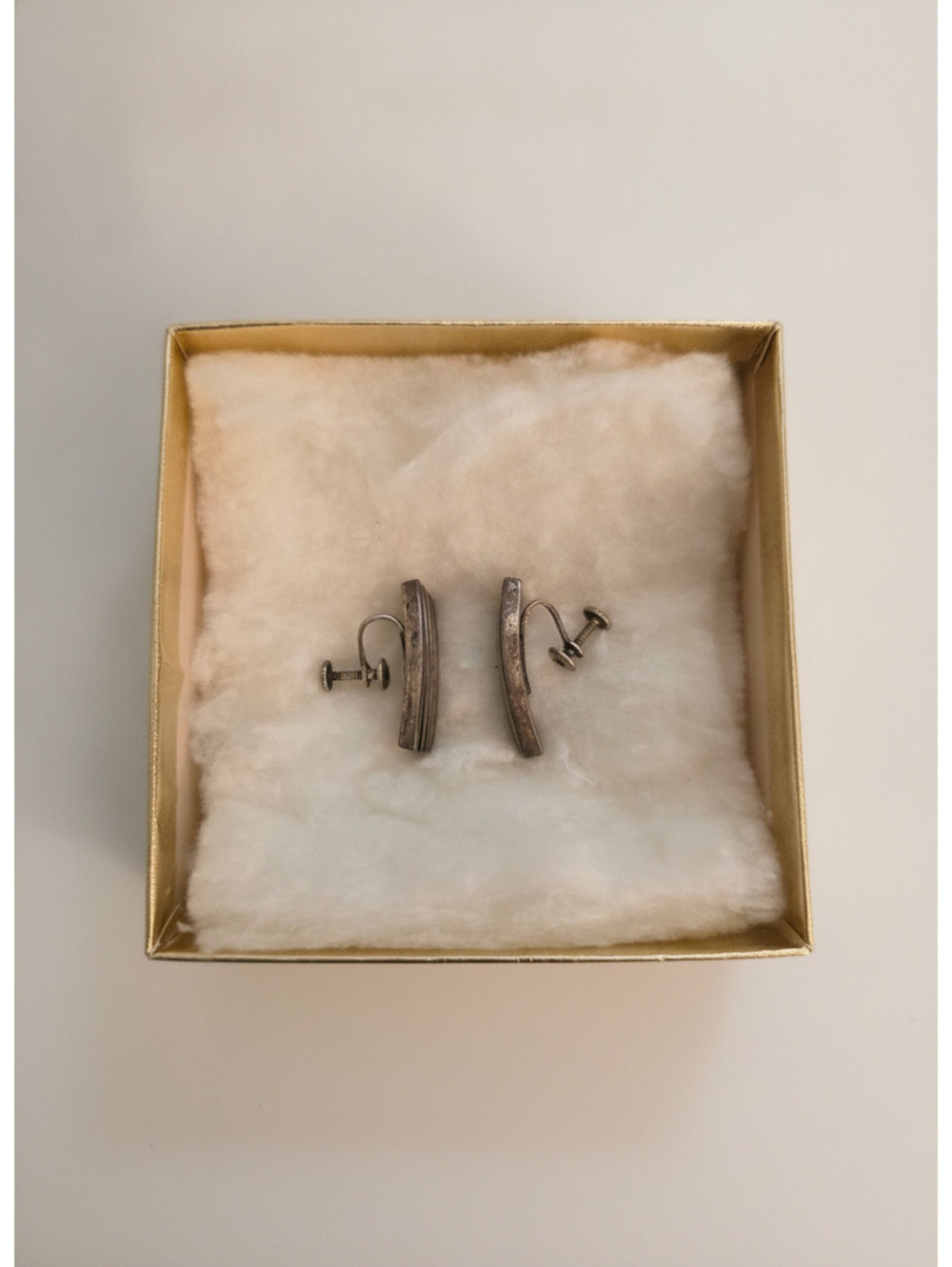 Vintage 925 Sterling Silver Screw Back Earrings